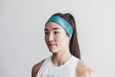 Nobull Headband 2" Tie-Dye Men's Headband Blue | Australia (TK3019)